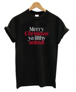 Merry-Christmas-Ya-Filthy-Animal-T-shirt-510x568