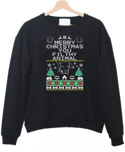 Merry-christmas-you-filthy-animal-Sweatshirt-510x598