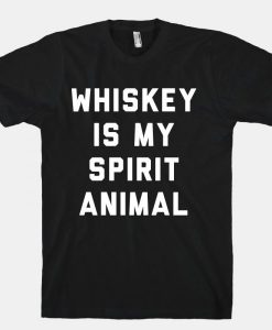 Whiskey-Is-My-Spirit-Animal-T-Shirt