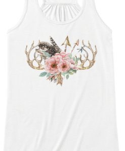Antlers-and-flowers-tank-top