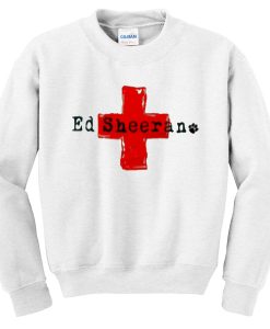 Ed-Sheeran-red-cross-Sweatshirt