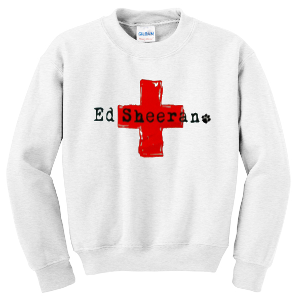 Ed-Sheeran-red-cross-Sweatshirt