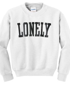 LONELY-white-Sweatshirt