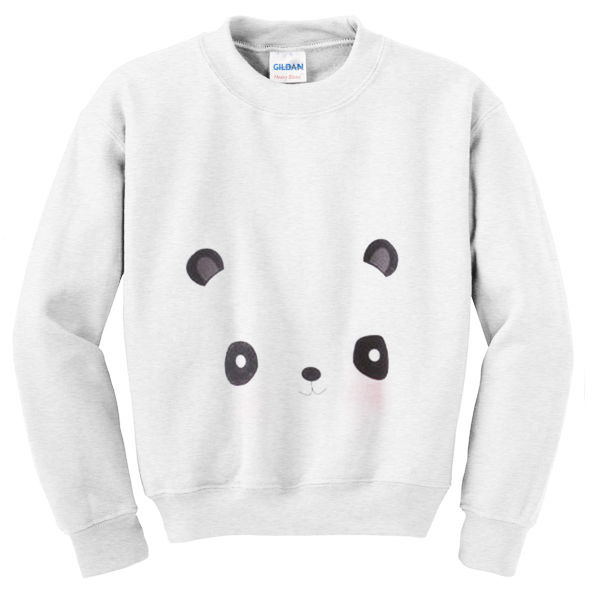 Panda-face-Sweatshirt