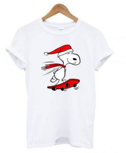 Snoopy-Skateboard-Christmas-T-shirt-510x568