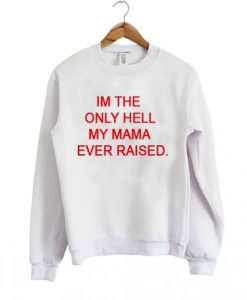 im-the-only-hell-my-mama-ever-raised-sweatshirt-510x598
