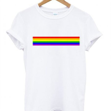 rainbow-line-T-shirt