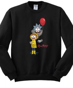 IT-Movie-and-Rick-Morty-sweatshirt