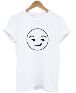 Smirking-Emoji-Face-Cute-T-shirt-510x598