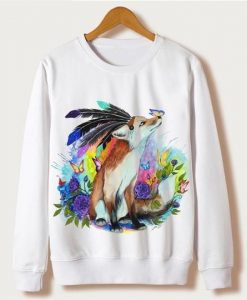 The-Fox-With-Butterfly-Sweatshirt-FD4D