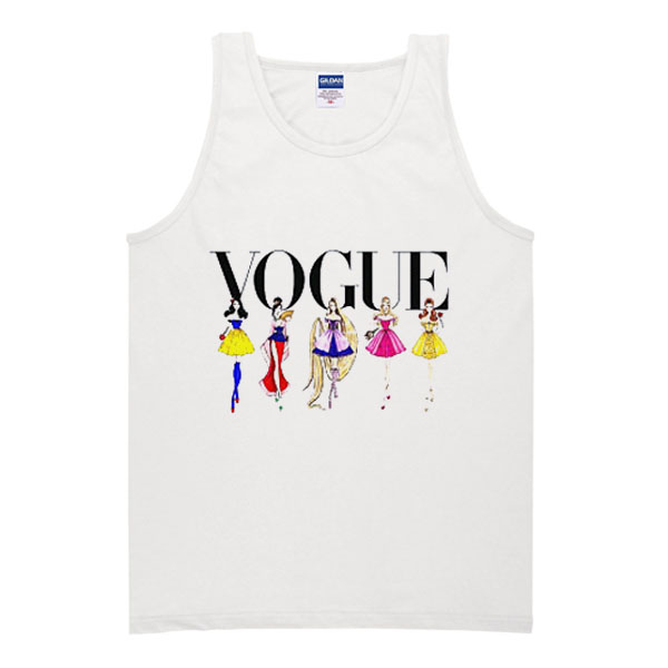 Vogue-Snow-white-Mulan-Rapunzel-Sleeping-beauty-tank-top