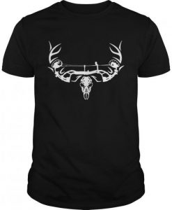 Archery-Bowhunting-Deer-Skull-Tshirt-ZK01