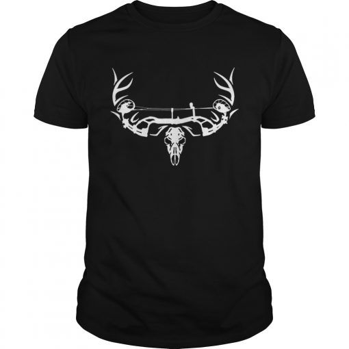 Archery-Bowhunting-Deer-Skull-Tshirt-ZK01