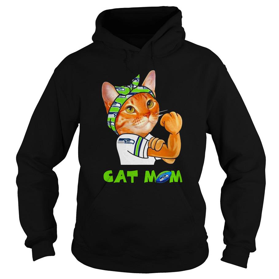 Seattle Seahawks Cat Mom Shirt