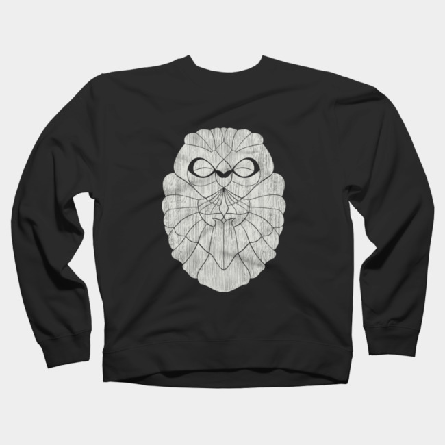 Praying-Owl-White-Sweatshirt