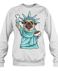 Pug-Statue-of-Liberty-Sweatshirt