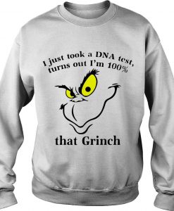 Official I Just Took A Dna Test Turns Out I'm 100'That Grinch Shirt