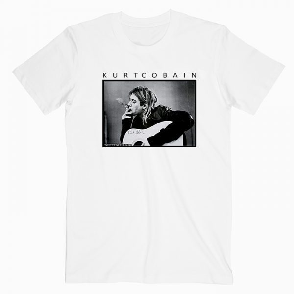 Kurt-Cobain-And-Guitar-T-Shirt