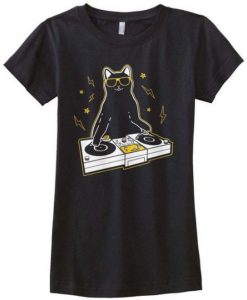 Cat-DJ-T-Shirt
