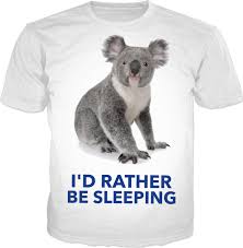 I'd-Rather-Be-Sleeping-Koala-T-Shirt