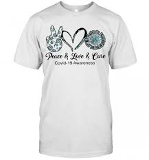 Peace-Love-Cure-Covid-19-T-Shirt