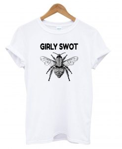 Girly-Swot-Bee-White-T-shirt