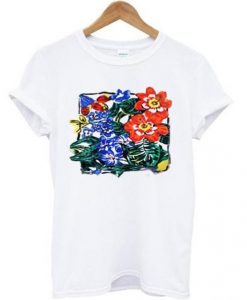 flower-paint-t-shirt
