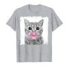 Blowing-Bubble-Cat-T-Shirt