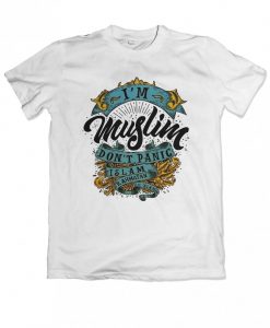 I_m Muslim, don_t panic-t-shirt