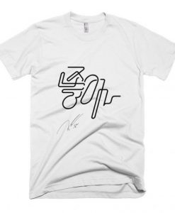SHINEE-JONGHYUN-signed-kpop-T-shirt