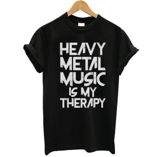 Heavy-Metal-Music-Is-My-Therapy-t-shirt
