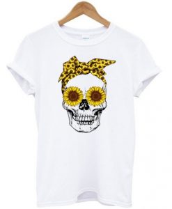 Sunflower-Smile-Skull-T-shirt