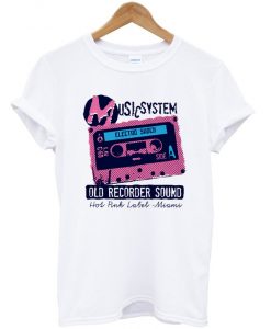 music-system-old-recorder-sound-t-shirt