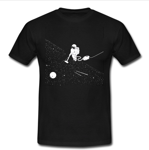 Astronaut-Vacuuming-Stars-T-shirt