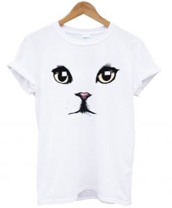 Cute-Cat-Face-T-Shirt