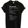 Howard-Definition-T-shirt