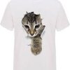 Peek-Cat-T-Shirt