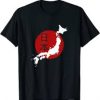 Japan Map T Shirt