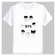 Kpop BTS Cartoon T Shirt