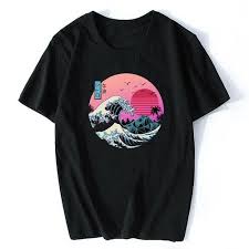 Wave Retro Japan T Shirt