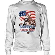 Cat American 4th July Flag 2021 Sweatshirt