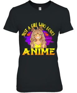 Just A Girl Who Loves Anime T Shirt 01