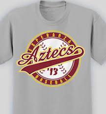 Aztecs Baseball T Shirt