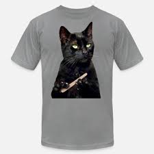 Black Cat T Shirt 08