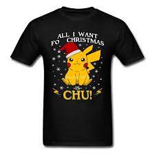 All I Want Pokemon Christmas T Shirt