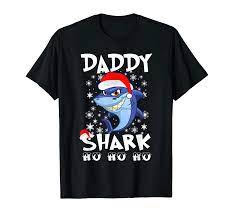 Daddy Shark Ho Ho Hoo Christmas T Shirt