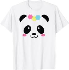 Cute Panda Face T Shirt