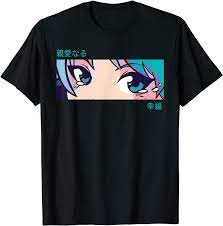 Girl Eyes Manga Anime T Shirt