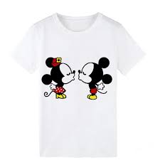 Mickey Minnie Kissing T Shirt