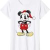 Mickey Mouse Santa T Shirt